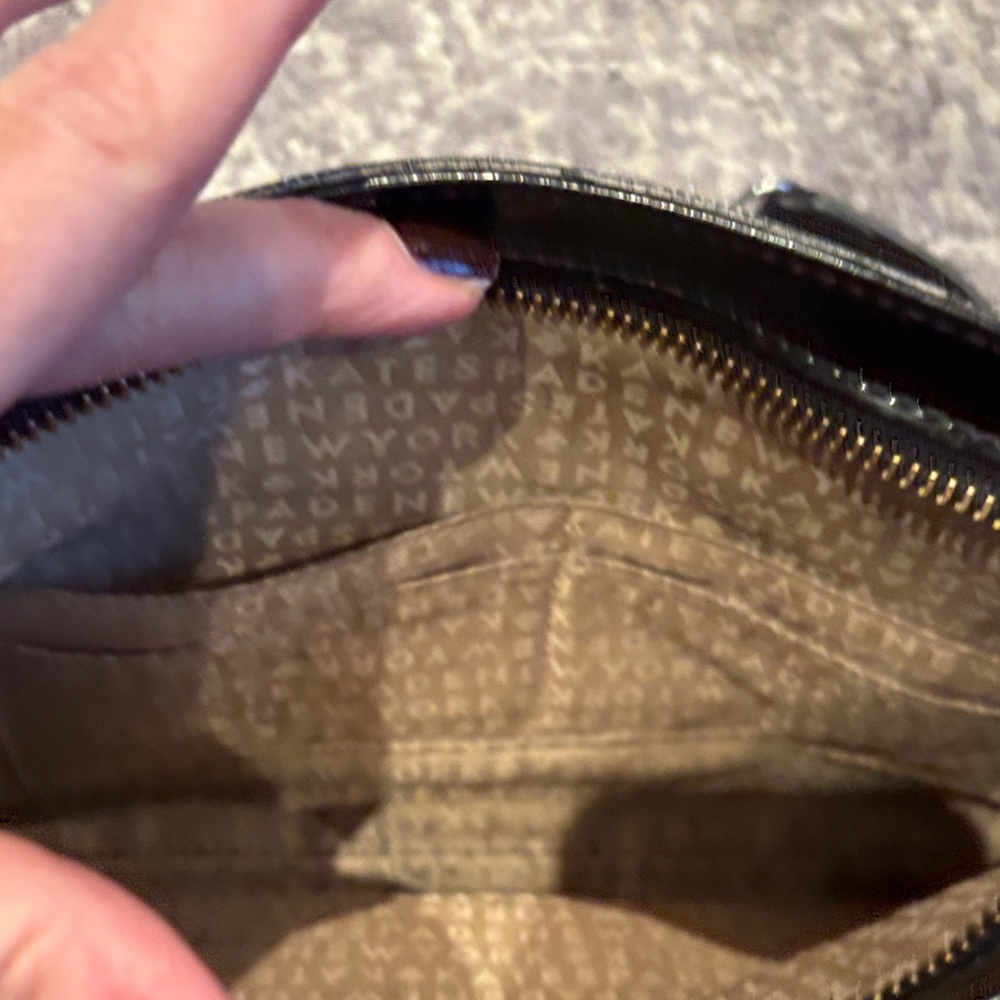 kate spade Black and Silver Heart Pattern Crossbody Bag - Picture 8 of 8